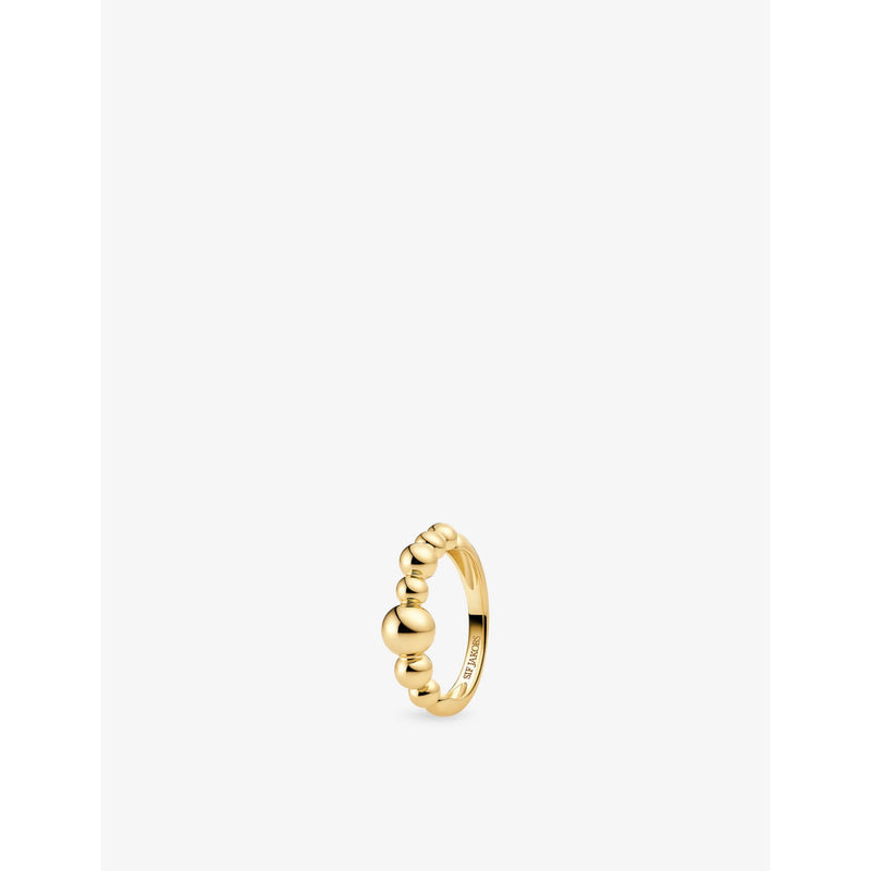 Bormio 18ct Gold-Plated 925 Sterling-Silver Ring - K