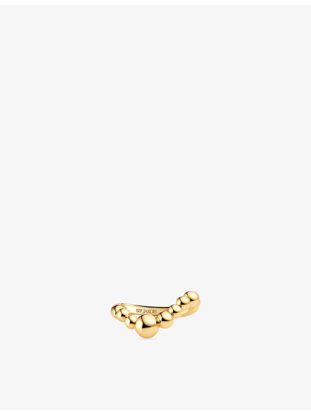 Sif Jakobs 18ct gold plated sterling silver ring, imported from the UK