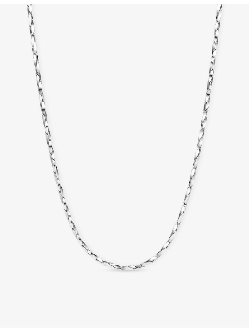 Sif Jakobs Savona rhodium-plated sterling silver chain necklace, imported from the UK