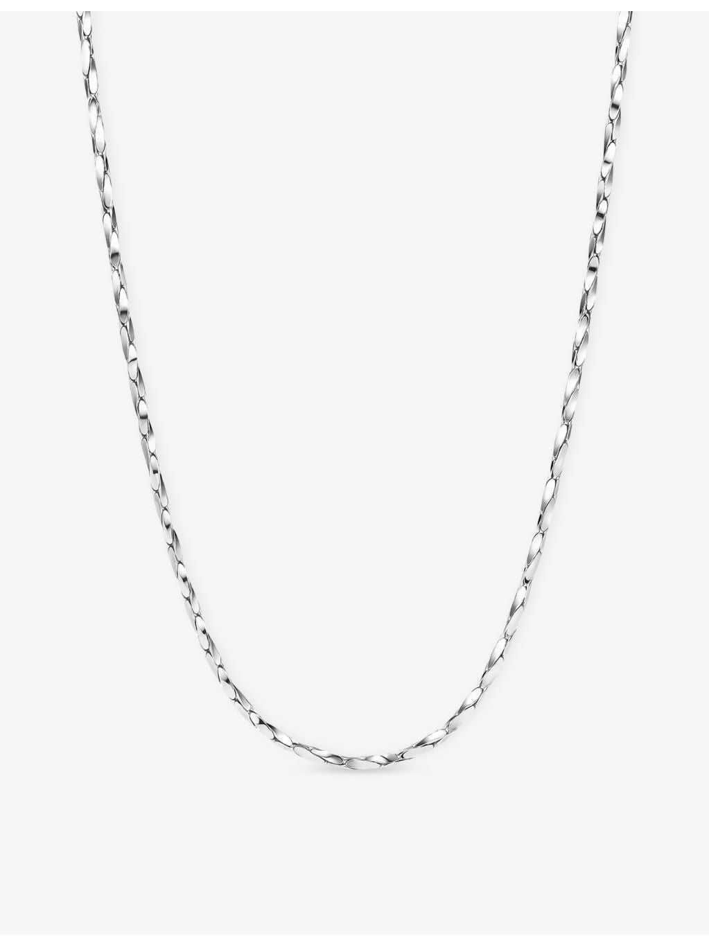 Sif Jakobs Savona rhodium-plated sterling silver chain necklace, imported from the UK