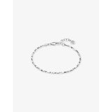 Sif Jakobs Savona rhodium-plated sterling silver chain bracelet, adjustable 17-19cm (British brand)