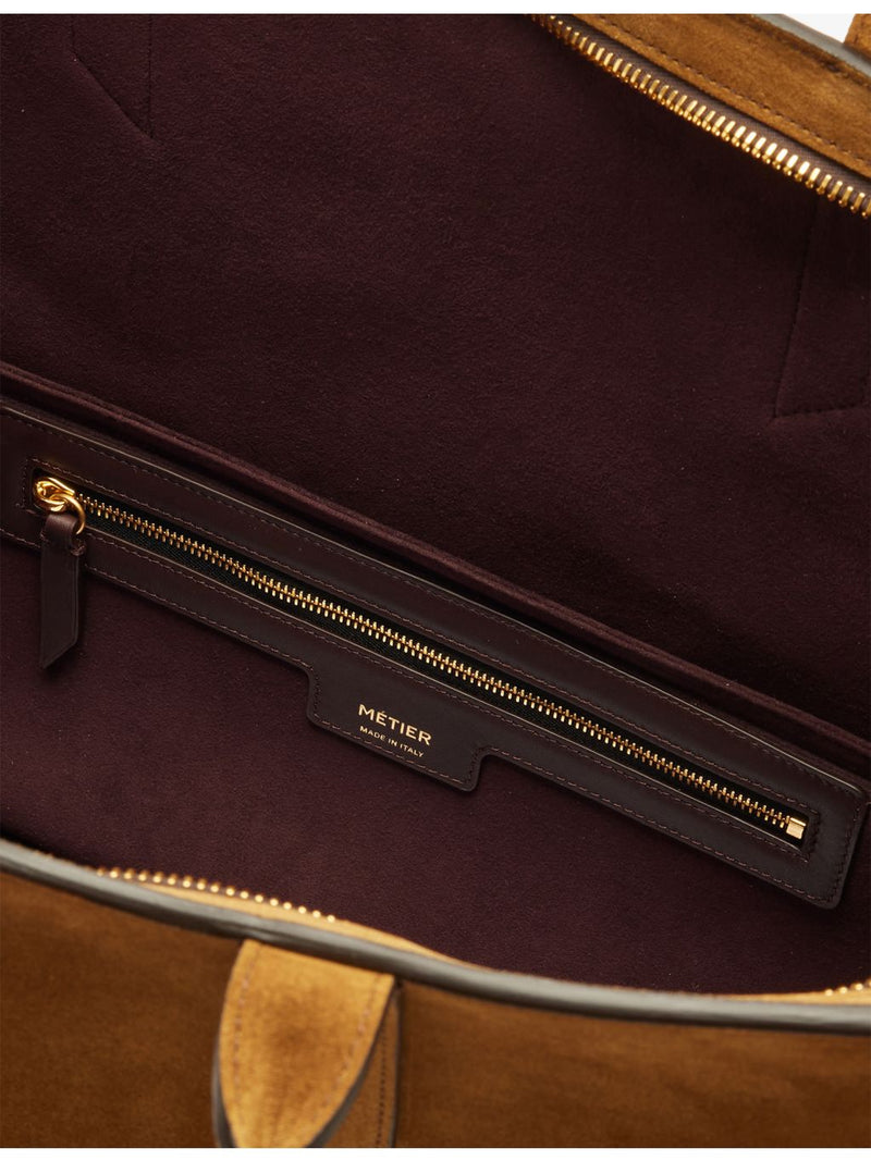 Métier Incognito 36 suede tote bag, imported from the UK