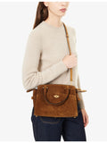 Métier Private Eye mini suede top-handle bag, UK version