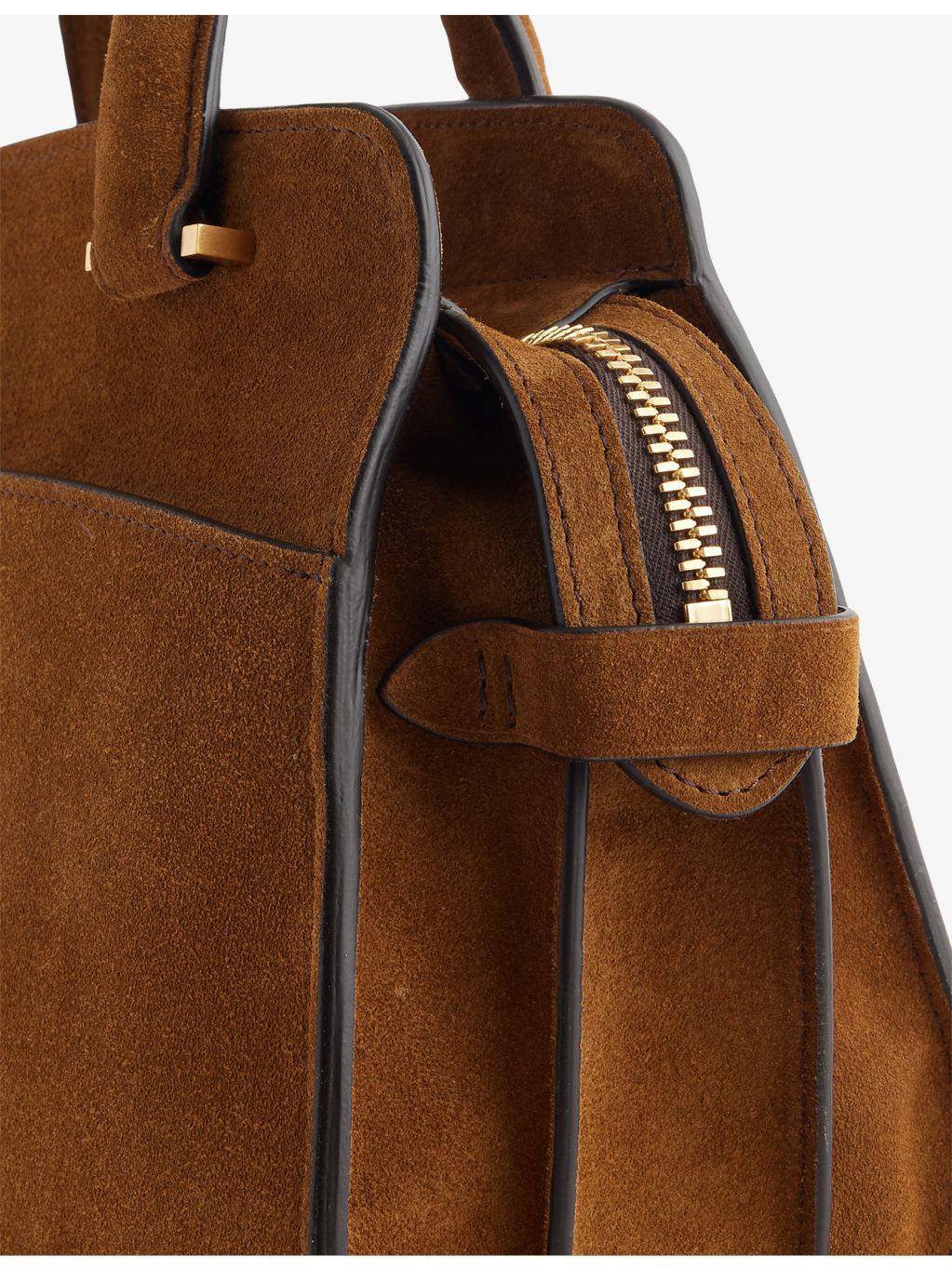 Métier Private Eye mini suede top-handle bag, UK version