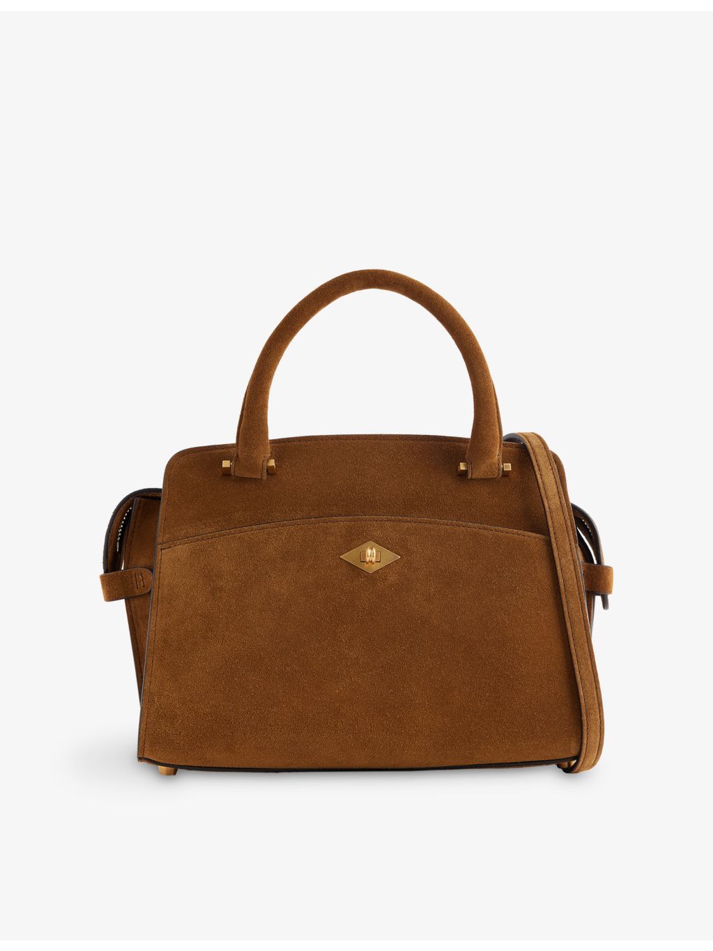 Métier Private Eye mini suede top-handle bag, UK version