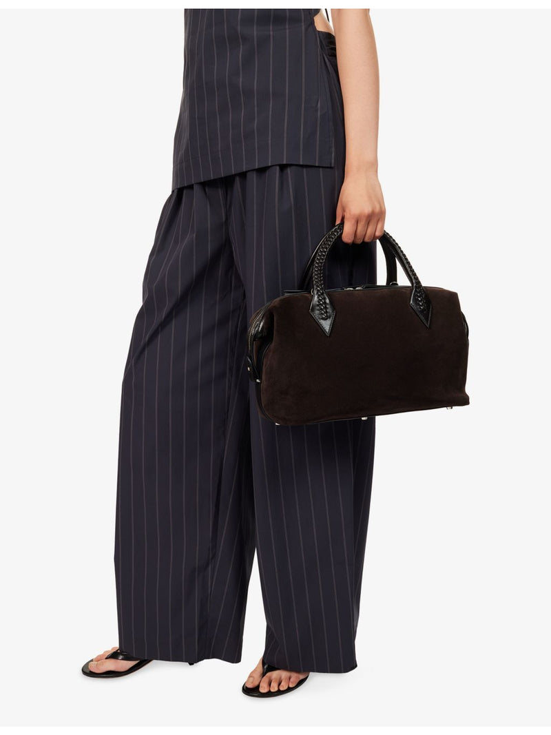 Métier Vérité City small suede top-handle bag, UK version