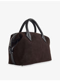 Métier Vérité City small suede top-handle bag, UK version
