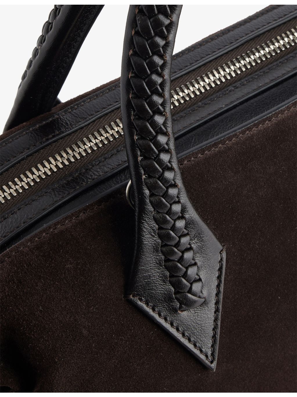Métier Vérité City small suede top-handle bag, UK version