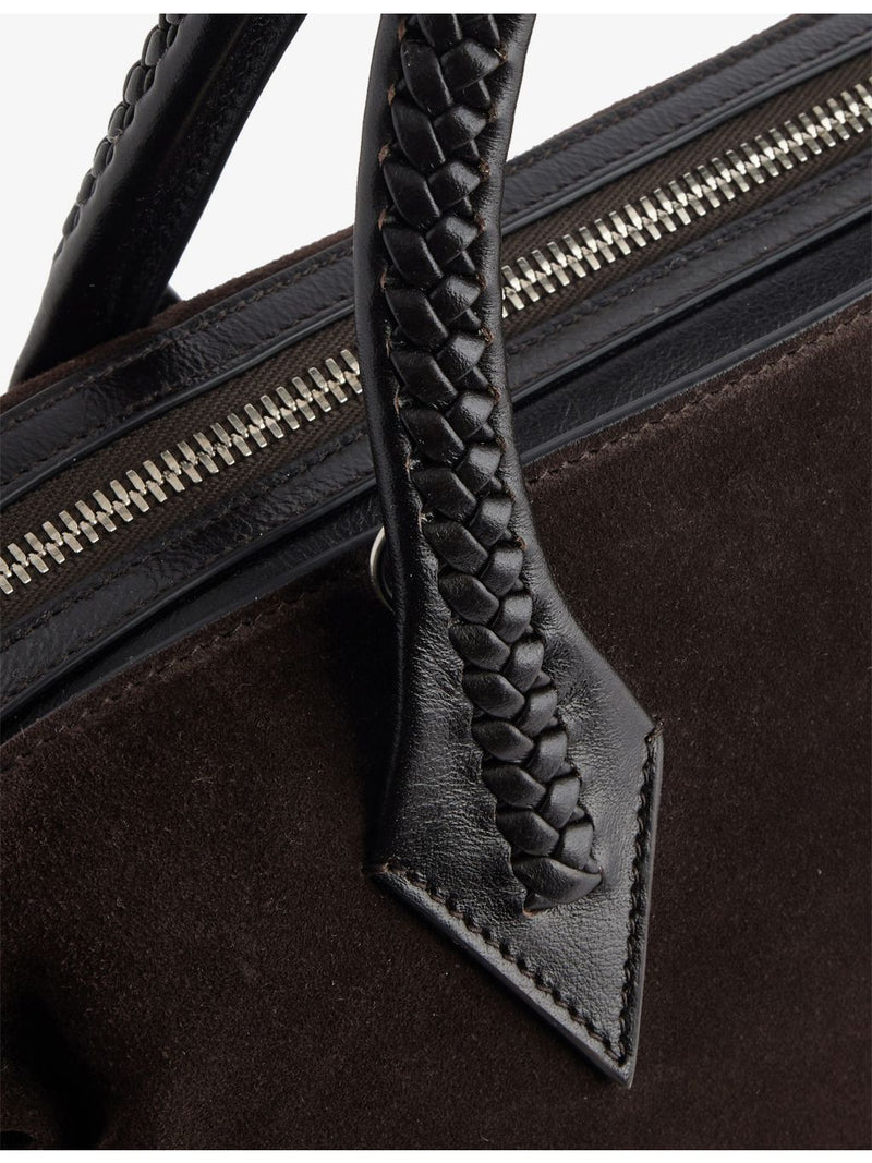 Métier Vérité City small suede top-handle bag, UK version