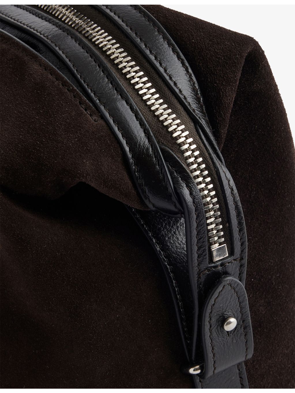 Métier Vérité City small suede top-handle bag, UK version