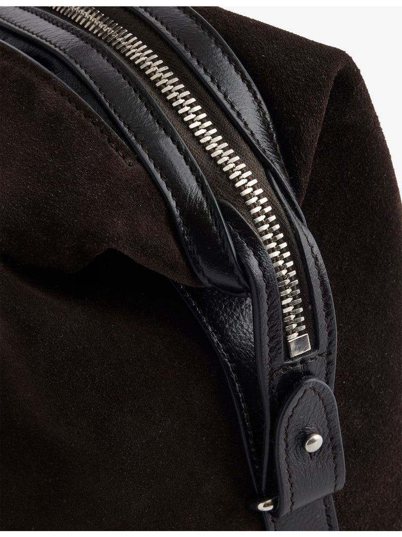 Métier Vérité City small suede top-handle bag, UK version
