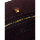Métier Ease 24 suede pouch in calf leather - British product