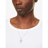 Emanuele Bicocchi sterling silver rose cross necklace (British brand)