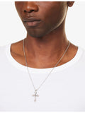 Emanuele Bicocchi sterling silver rose cross necklace (British brand)