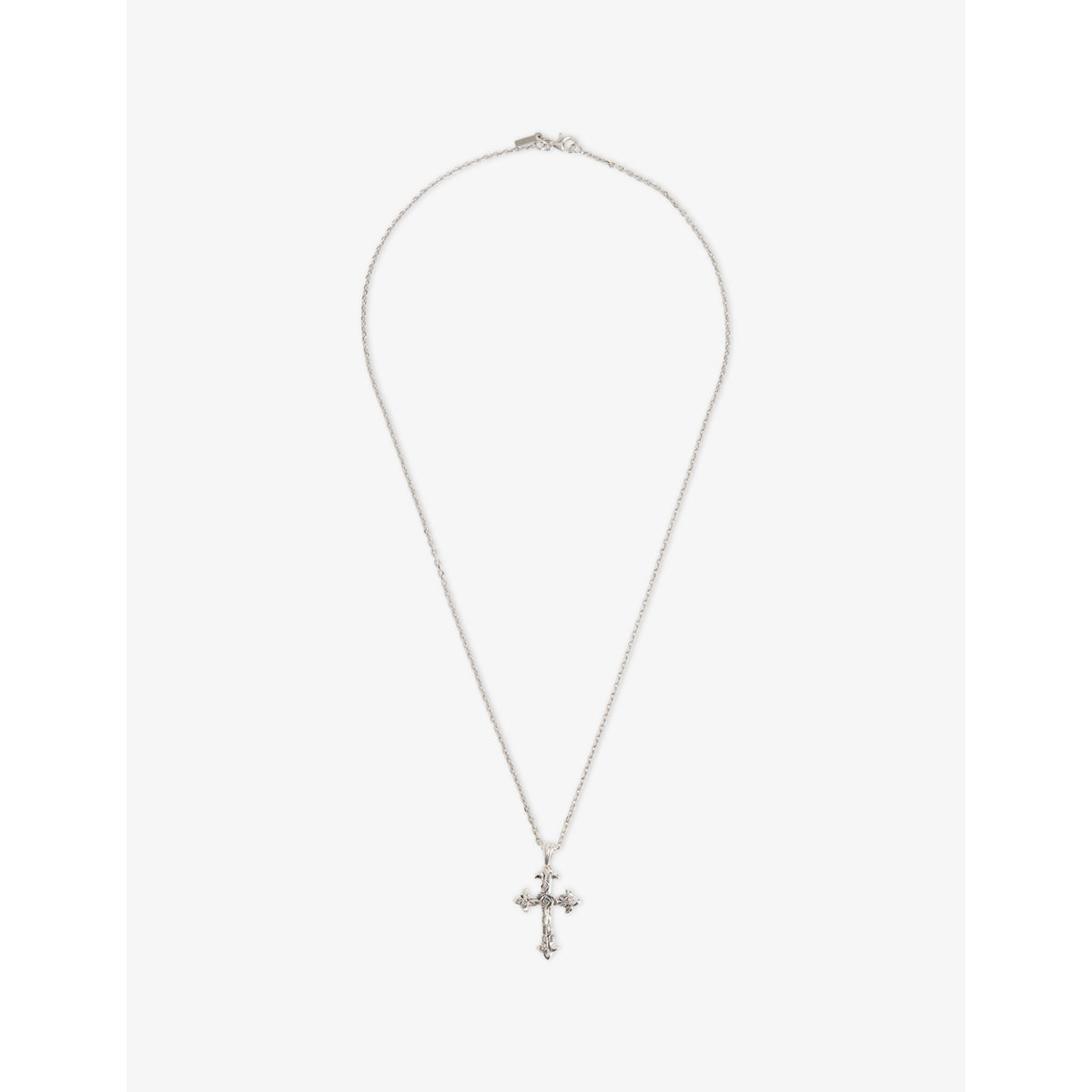 Emanuele Bicocchi sterling silver rose cross necklace (British brand)