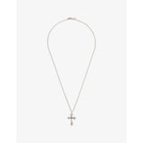 Emanuele Bicocchi sterling silver rose cross necklace (British brand)