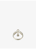 Emanuele Bicocchi rose cross sterling silver ring, imported from the UK