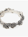 Emanuele Bicocchi rose slim sterling silver ring - British product