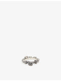 Emanuele Bicocchi rose slim sterling silver ring - British product