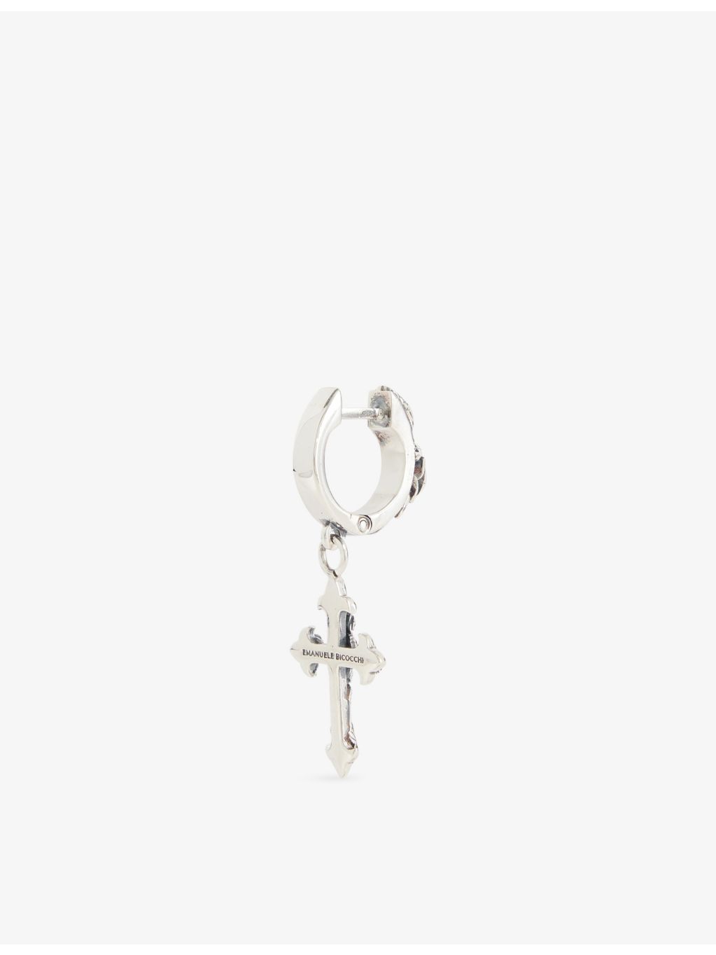 Emanuele Bicocchi sterling silver single earring with blooming roses - British product