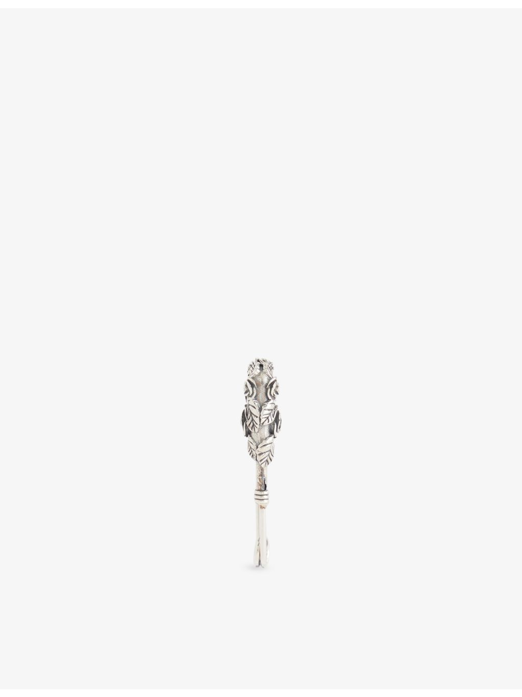 Emanuele Bicocchi sterling silver rose drop earring 4cm, UK version