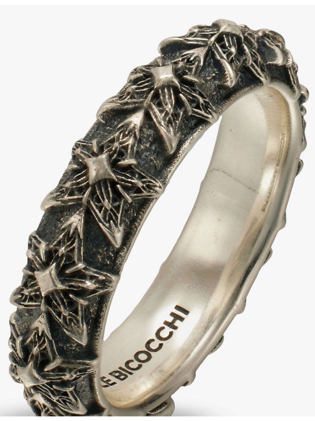 Emanuele Bicocchi sterling silver Notre Dame cross ring - British product