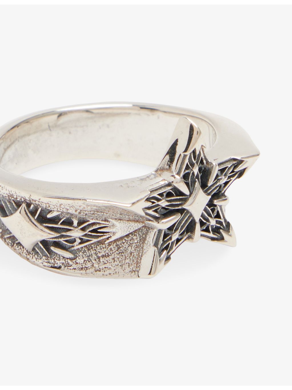 Emanuele Bicocchi sterling silver ring with star embellishment - British product