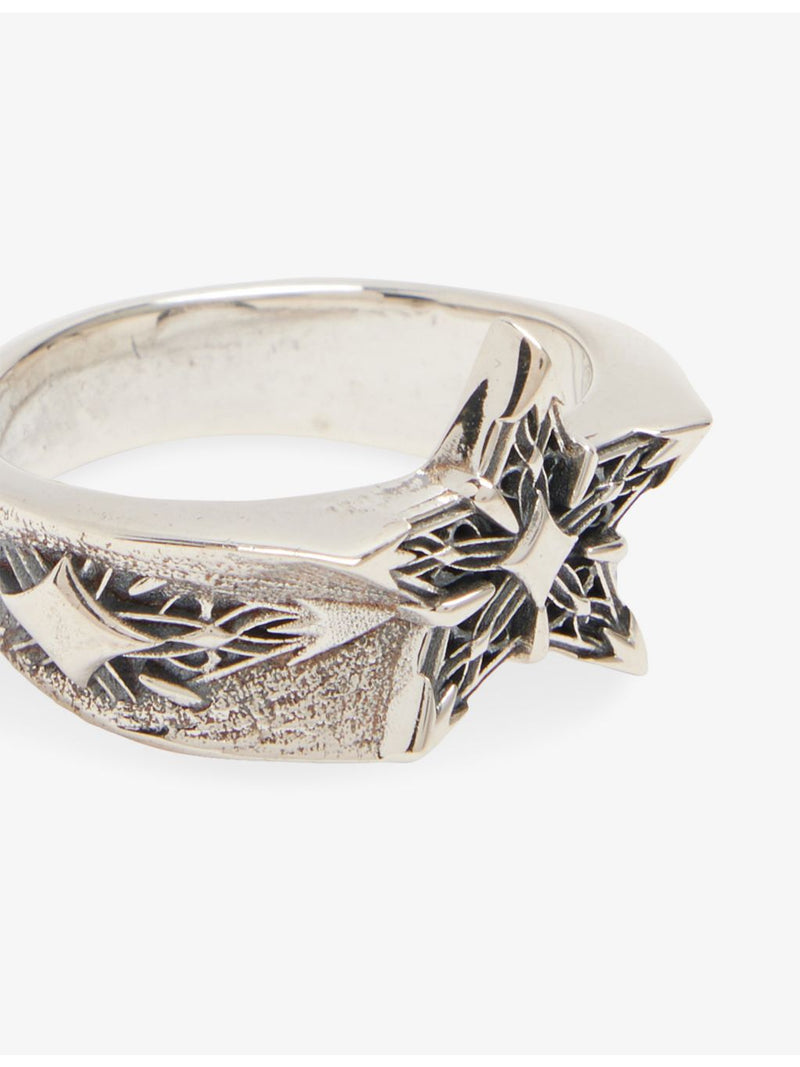 Emanuele Bicocchi sterling silver ring with star embellishment - British product