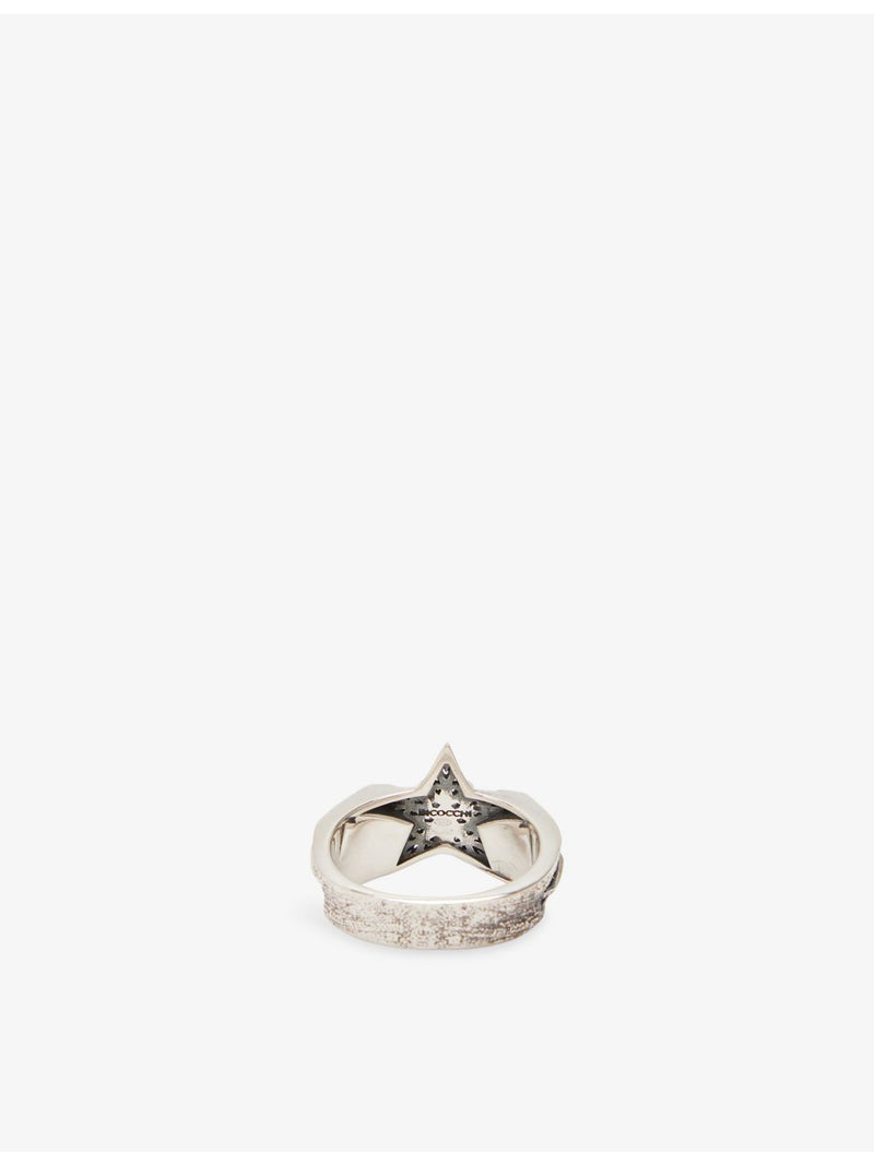 Emanuele Bicocchi sterling silver ring with star embellishment - British product