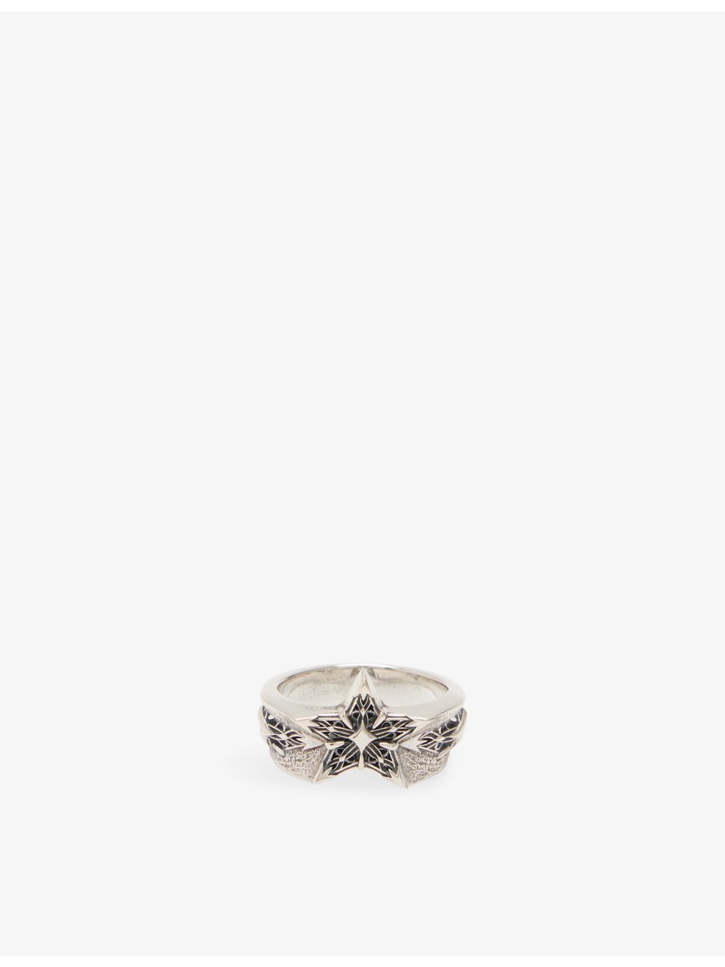 Emanuele Bicocchi sterling silver ring with star embellishment - British product