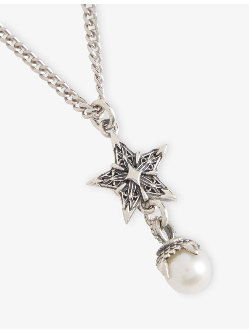 Emanuele Bicocchi sterling-silver pearl pendant necklace - British product