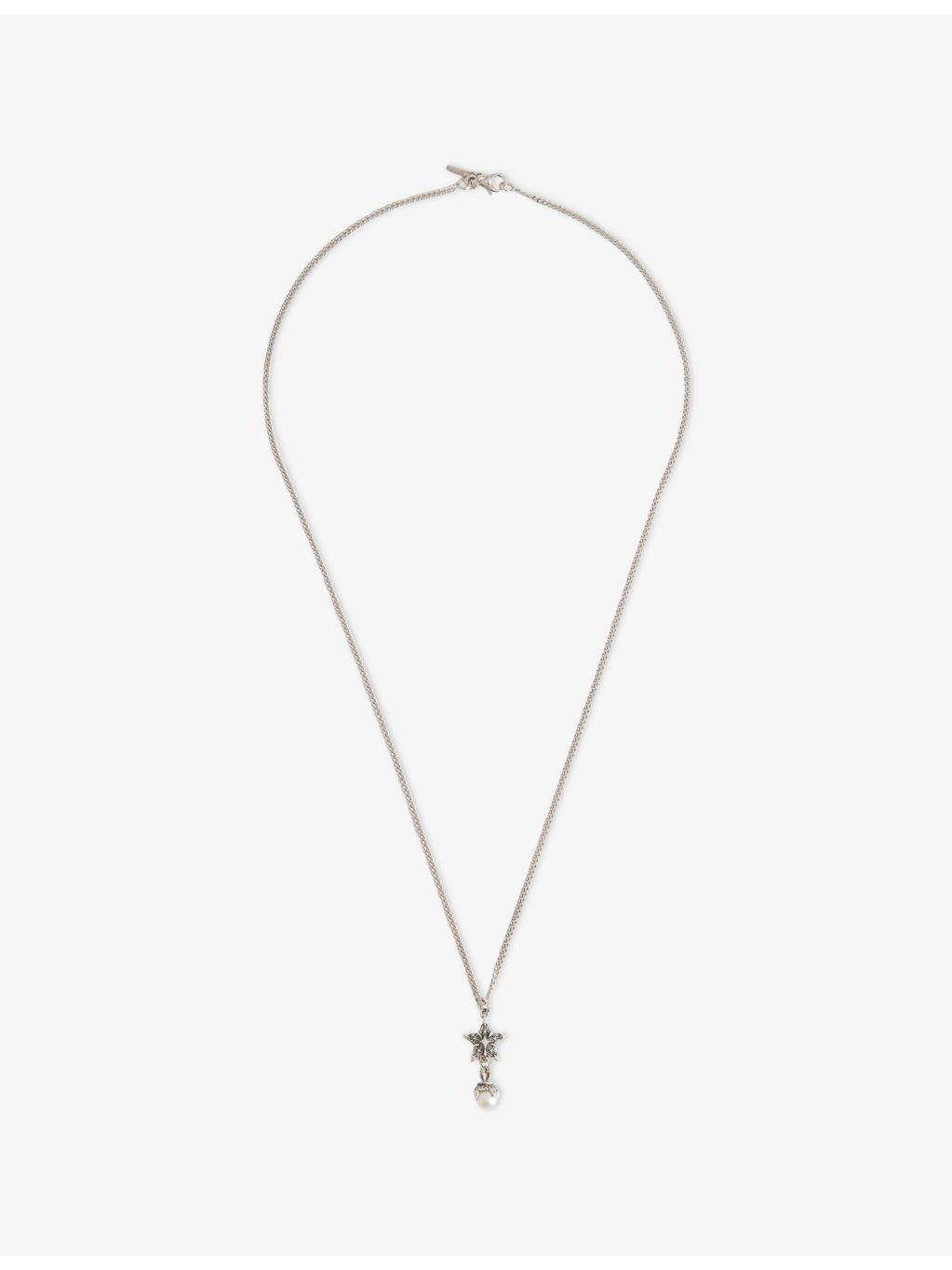 Emanuele Bicocchi sterling-silver pearl pendant necklace - British product