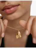 Monica Vinader gold vermeil pendant shell design, imported from the UK
