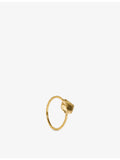Monica Vinader Fragments Bold 18ct vermeil stacking ring, UK version