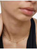 Monica Vinader gold vermeil chain necklace, imported from the UK
