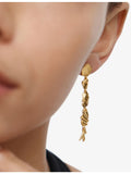 Monica Vinader Fragments 18ct gold vermeil drop earrings - British product