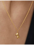 Monica Vinader small gold-plated pendant necklace (British brand)