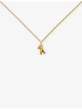 Monica Vinader small gold-plated pendant necklace (British brand)