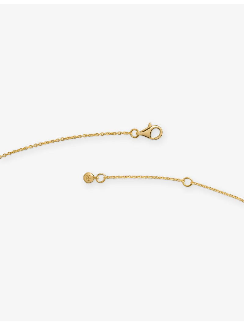 Monica Vinader small gold-plated pendant necklace (British brand)