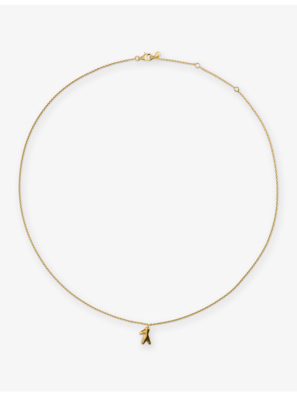 Monica Vinader small gold-plated pendant necklace (British brand)