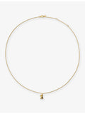 Monica Vinader small gold-plated pendant necklace (British brand)