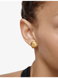 Monica Vinader Fragments stud earrings in gold vermeil, imported from the UK