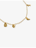 Monica Vinader asymmetric vermeil chain necklace 40-45cm, imported from the UK
