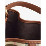 Burberry mini check cotton bucket bag 20cm - British product