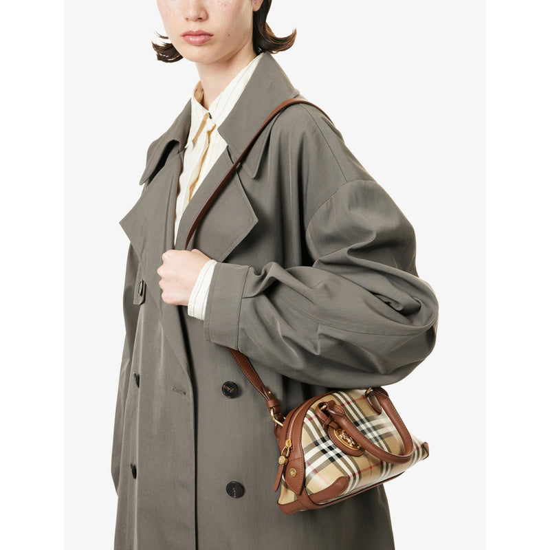 Burberry Mini Primrose cotton top-handle bag (British brand)