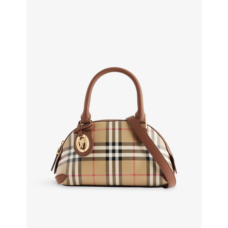 Burberry Mini Primrose cotton top-handle bag (British brand)