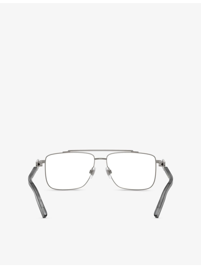 Dolce & Gabbana DG1368 square-frame metal eyeglasses, UK version
