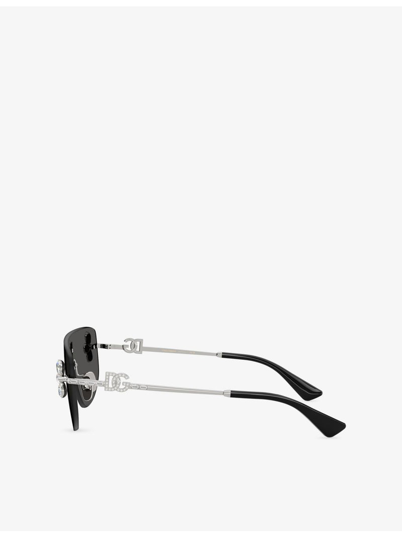 Dolce & Gabbana shield frame metal sunglasses DG2333B - British product