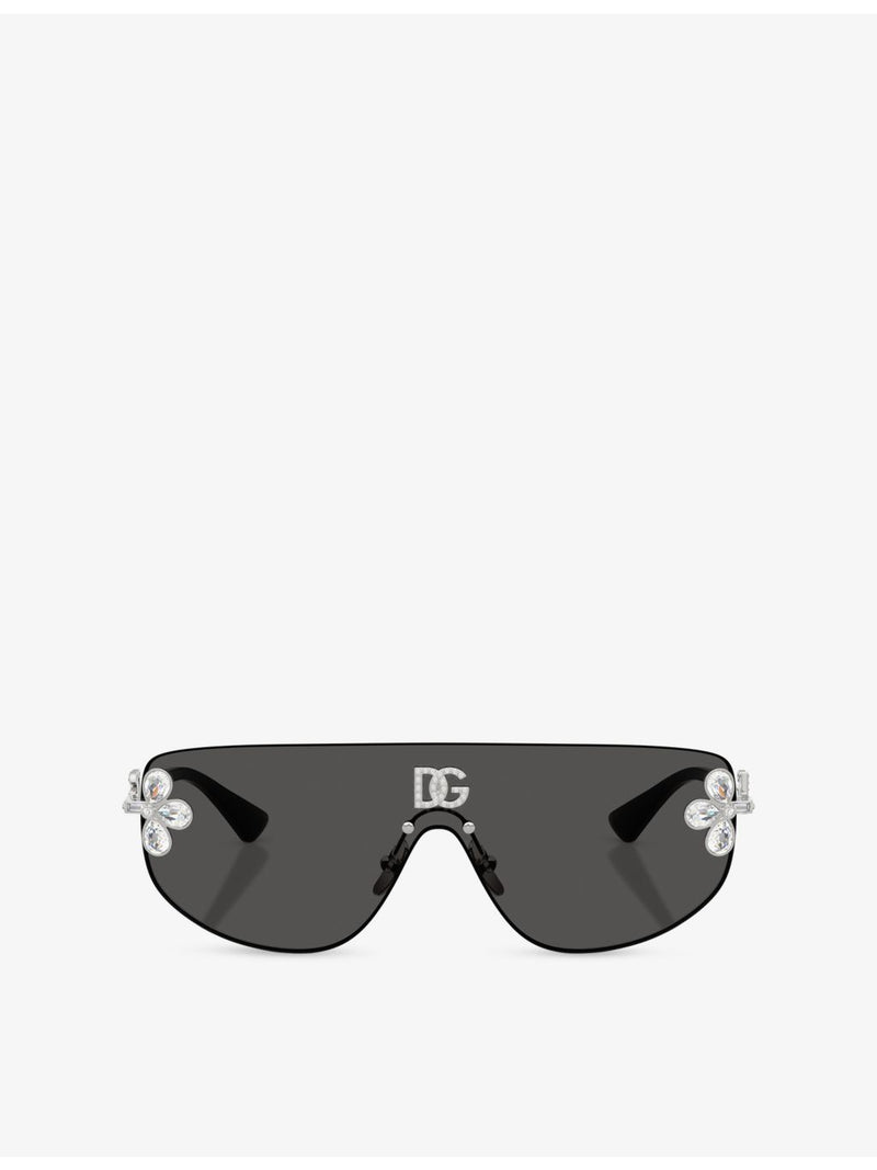 Dolce & Gabbana shield frame metal sunglasses DG2333B - British product