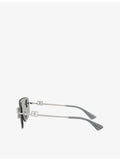 Dolce & Gabbana DG2333B shield-frame metal sunglasses - British product
